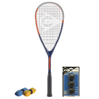 All products together of CX Pro Sport Tristorm Pro set, 170 g racket, balls and grips, highlighting squash starter kit.