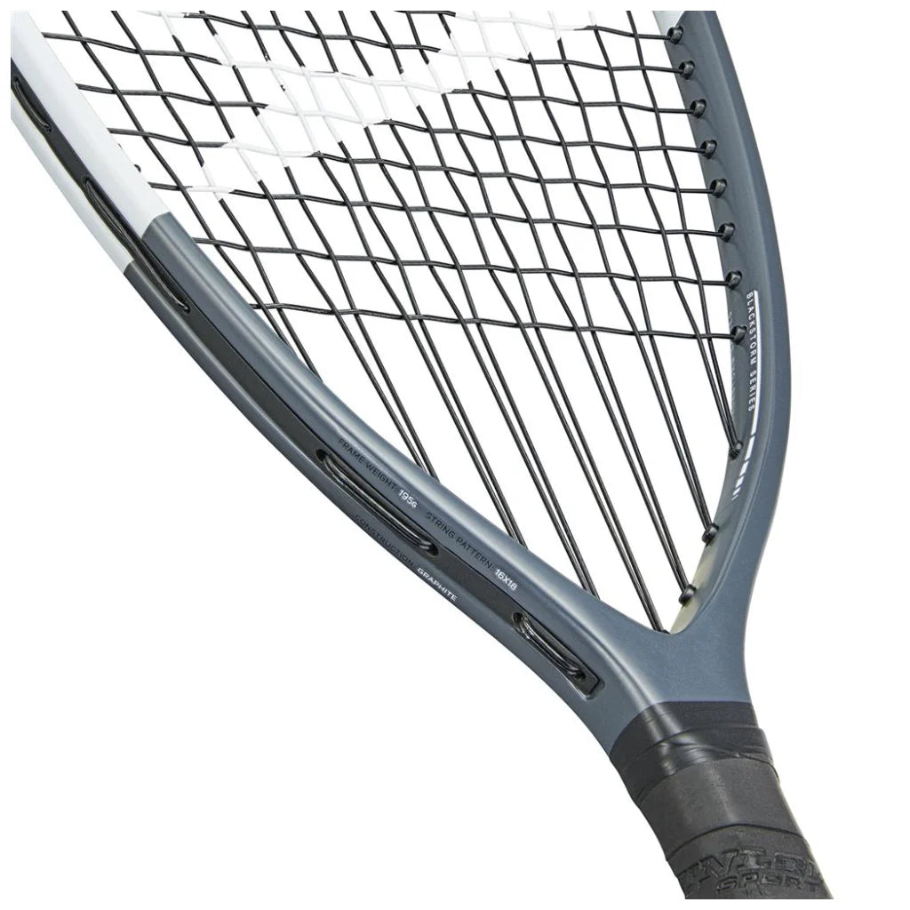 Dunlop Blackstorm Ti Rage Racketball racket head and throat