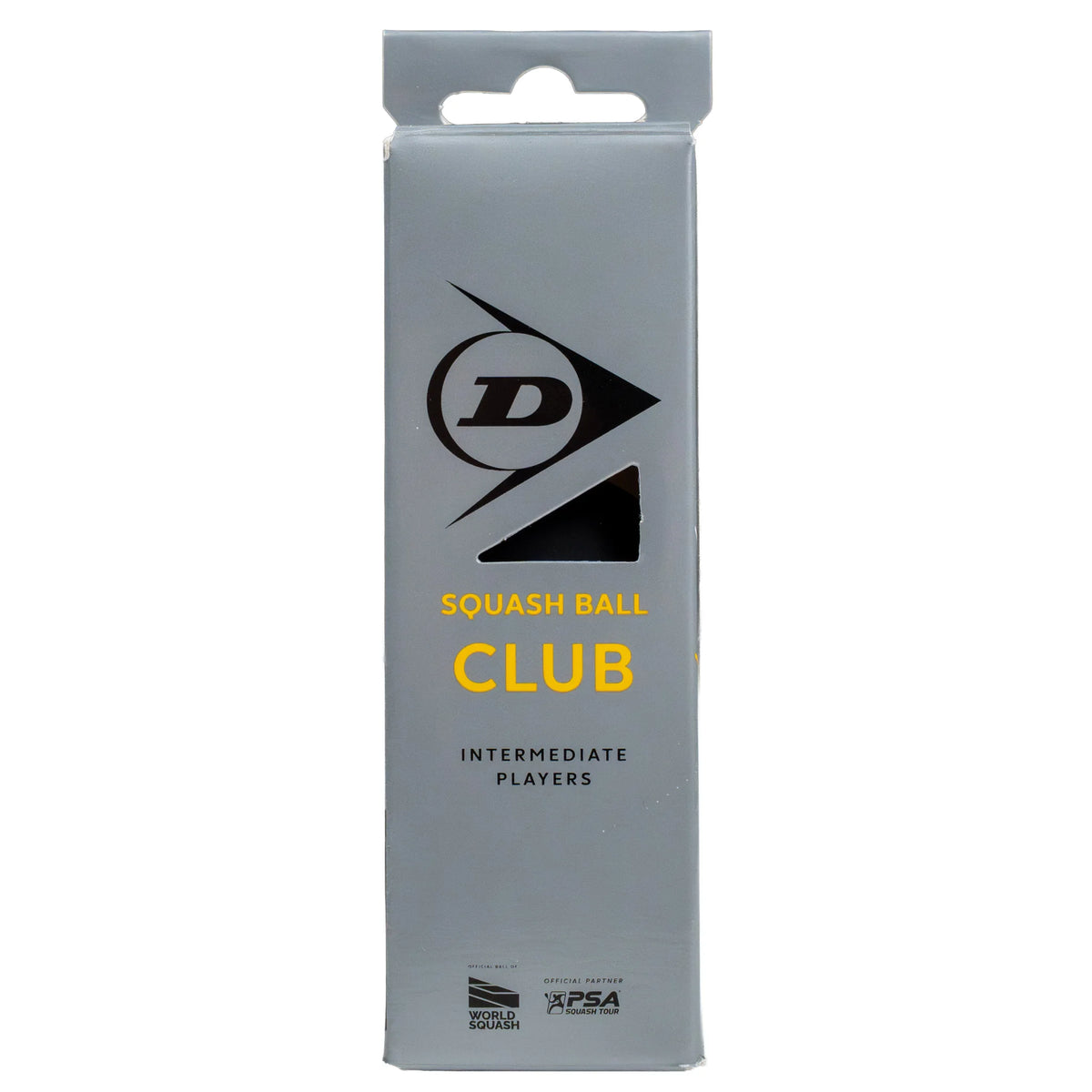 Product image of Dunlop Club Squash Ball – 3 Ball box, highlighting the three-ball packaging for club and league play