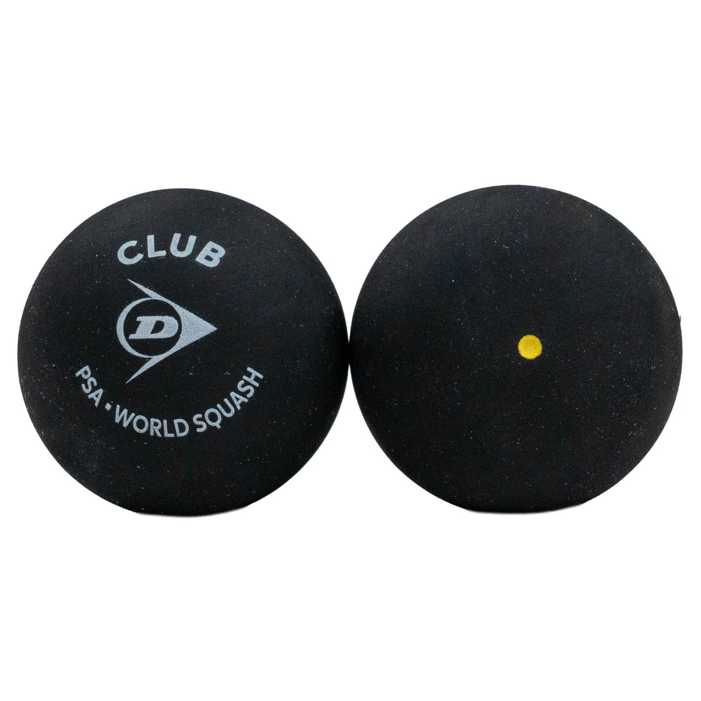 Dunlop Club Squash Ball (single yellow dot) - 3 Ball box