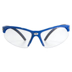 front view of Dunlop Competition blue and black Protective Eyewear