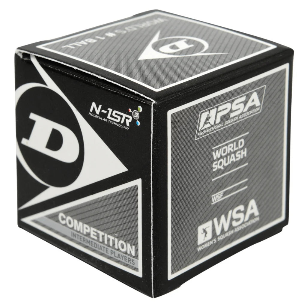 Dunlop Competition Balls (single yellow dot) - single ball box