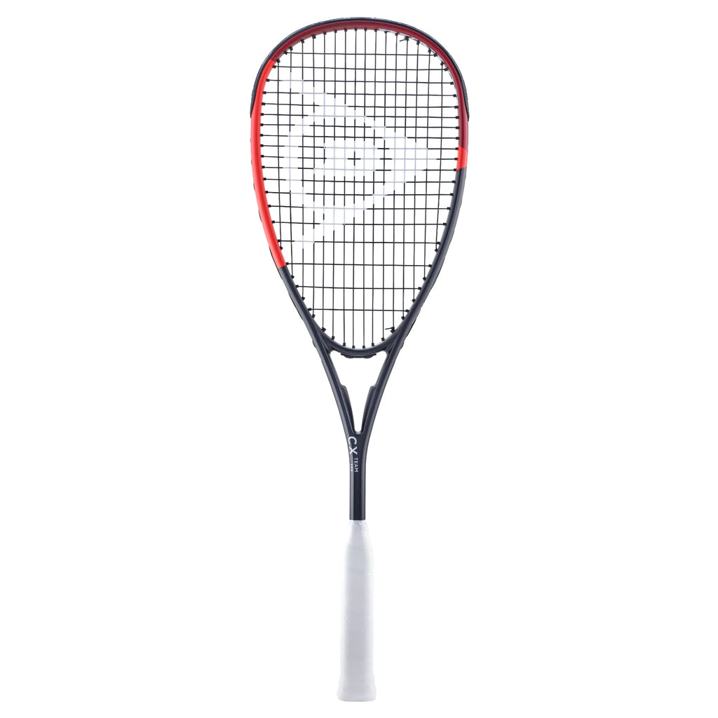 Dunlop CX Team 125 squash racket, 125 g head-light graphite, 500 cm² head for fast control and precise shots in UK club play