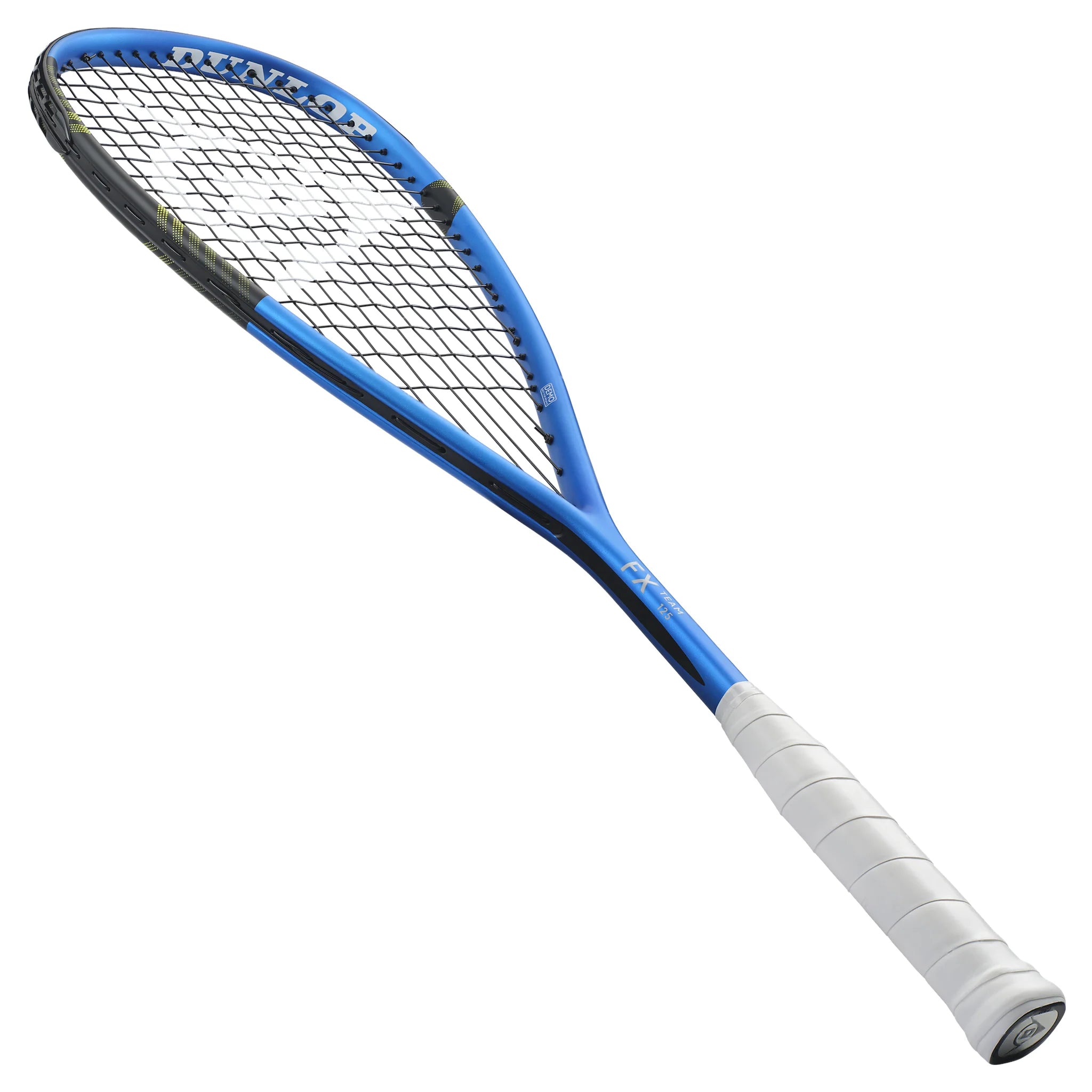 Dunlop FX Team 125 squash racket left angle view