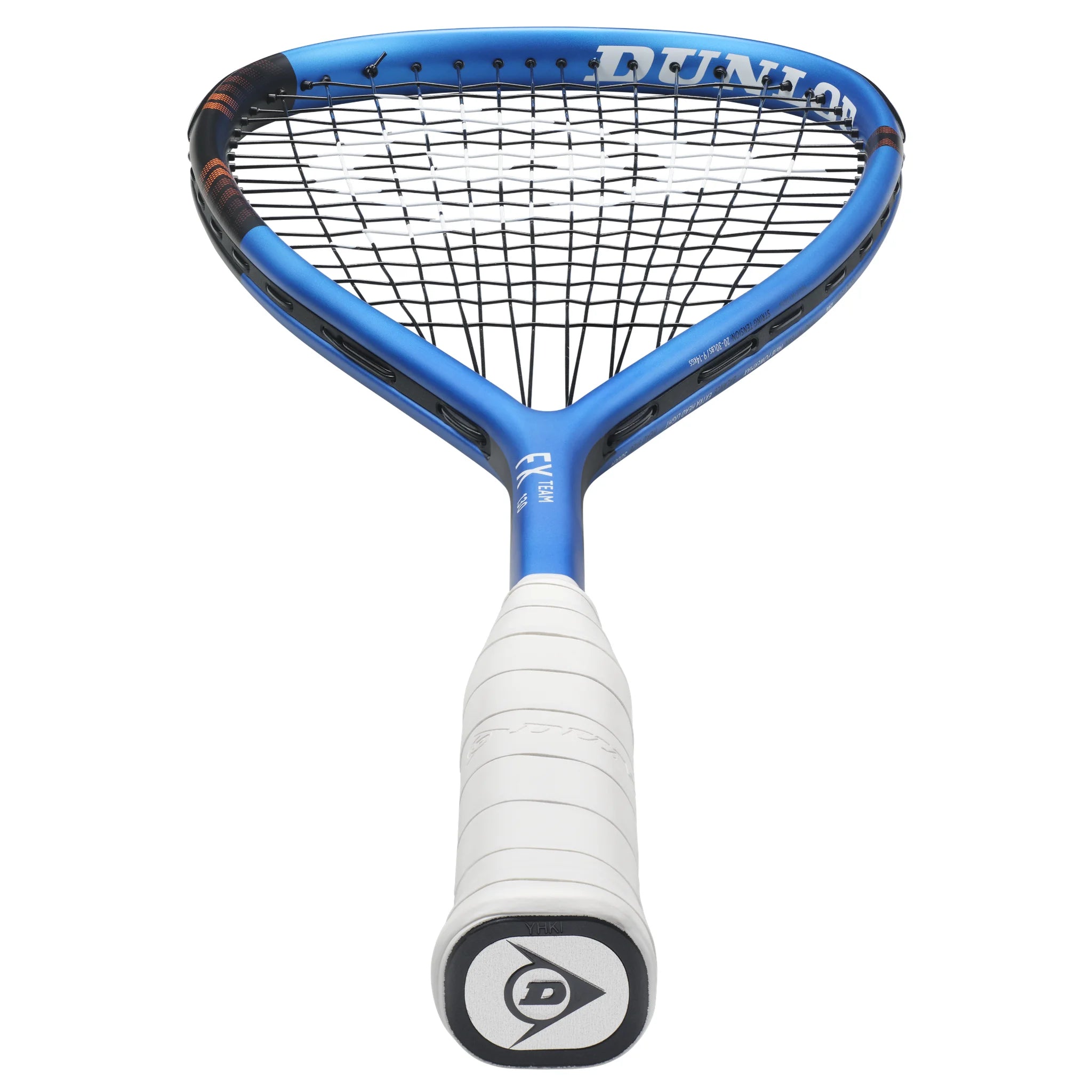 Dunlop FX Team 130 squash racket bottom view