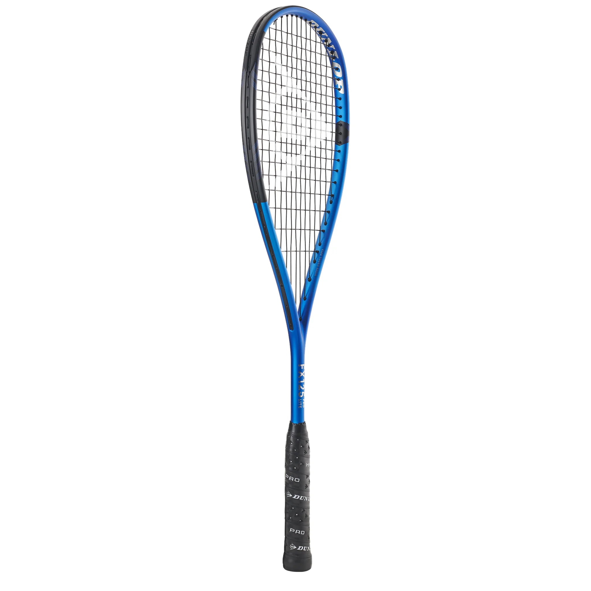 Dunlop FX125 Pro Lite squash racket side view