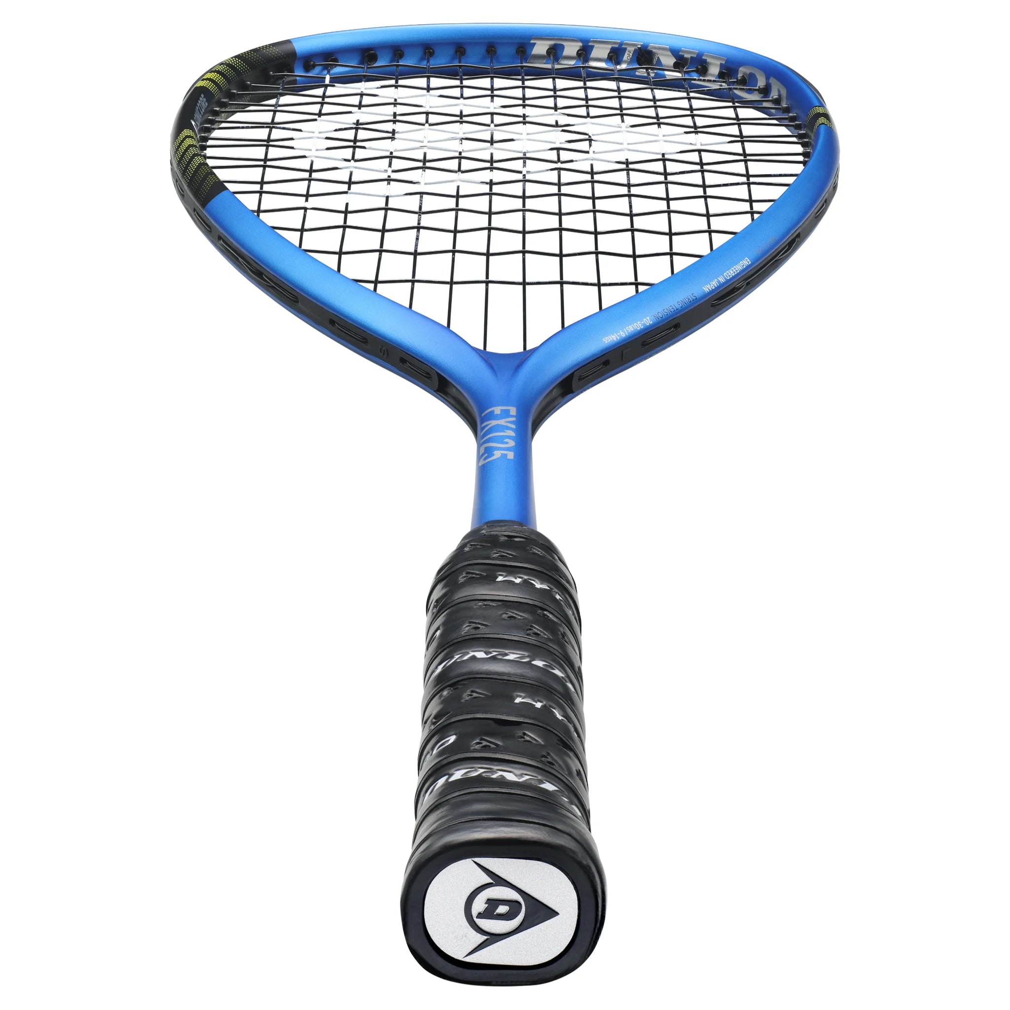 Dunlop FX125 squash racket bottom view