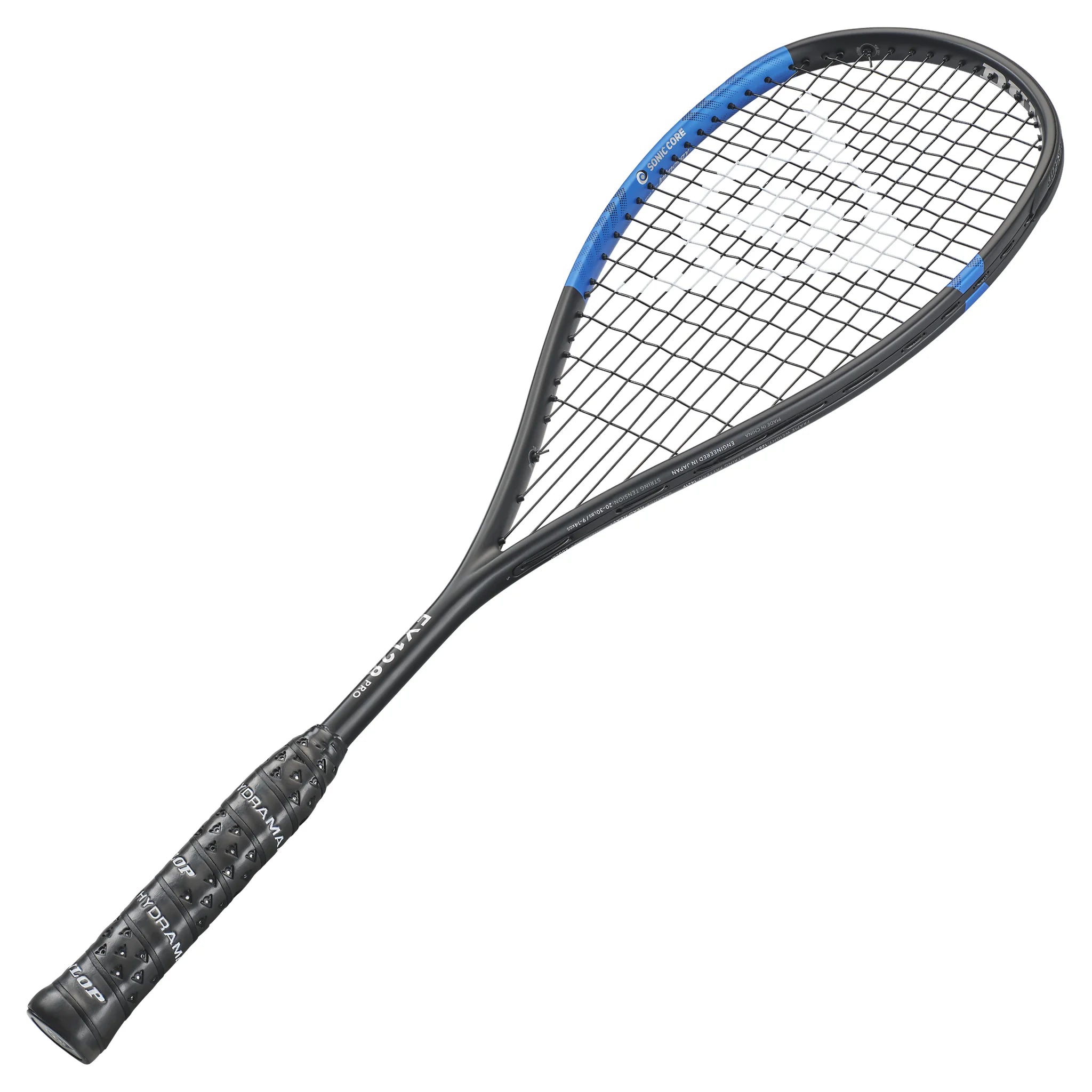 Dunlop FX 128 Pro squash racket right angel view
