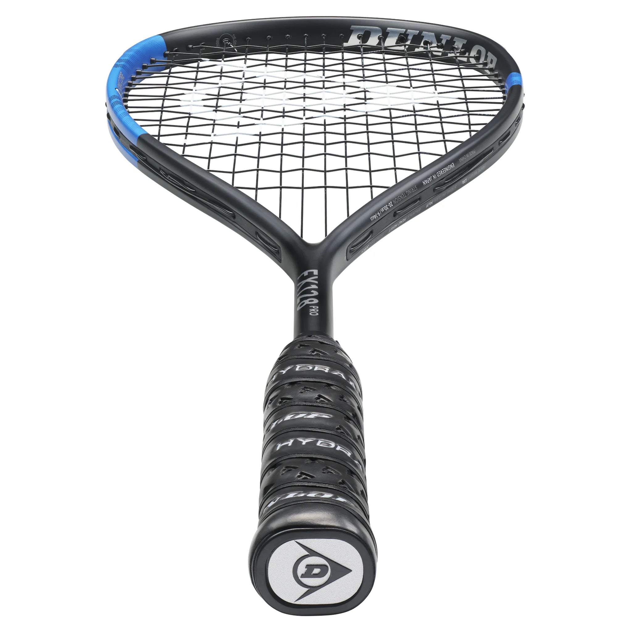 Dunlop FX 128 Pro squash racket bottom view