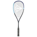 Front image of Dunlop FX 128 Pro Squash Racket 2026 model with 500cm² head, highlighting the open-throat frame shape