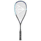 Front image of Dunlop FX 128 Pro Squash Racket 2026 model with 500cm² head, highlighting the open-throat frame shape
