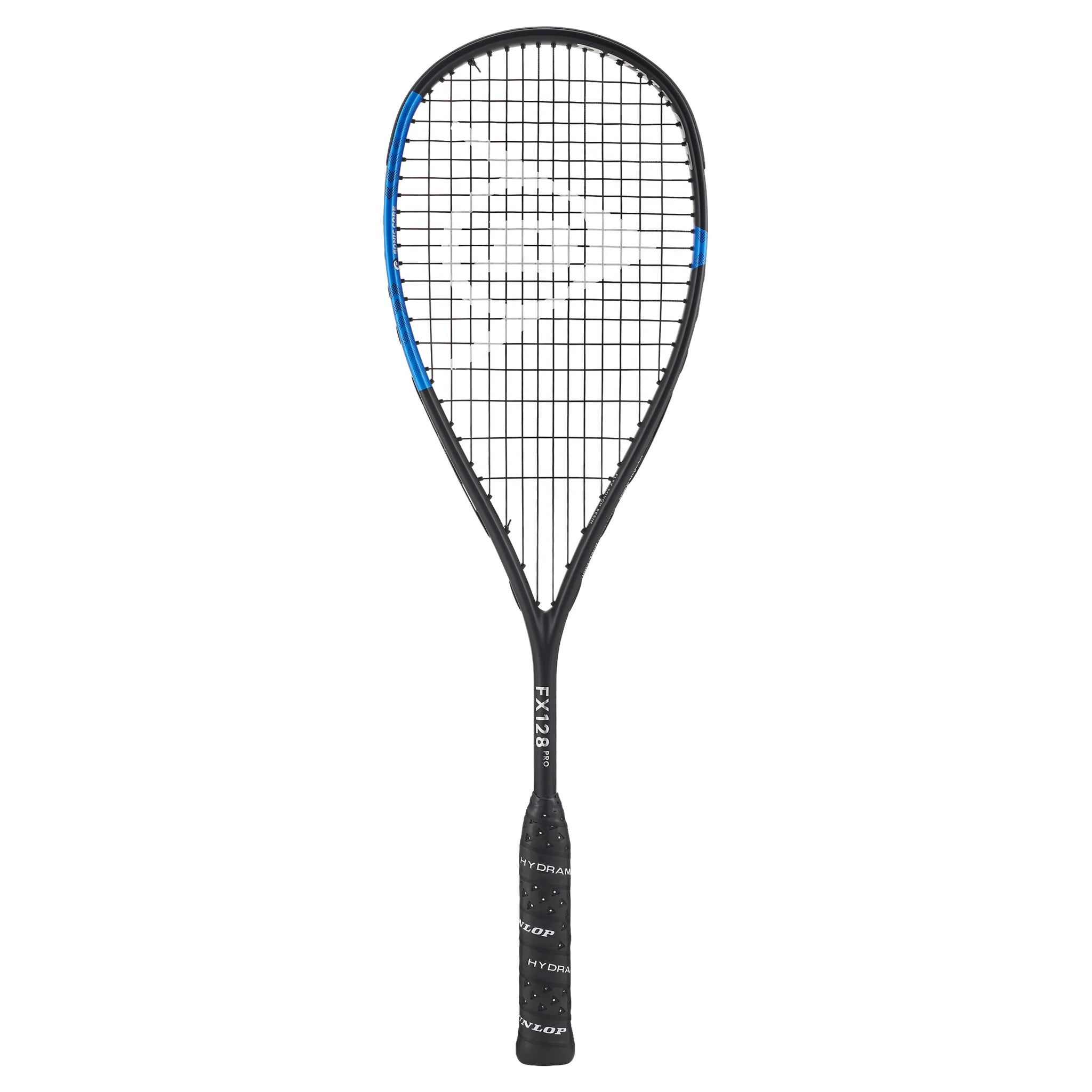 Dunlop FX 128 Pro squash racket front view