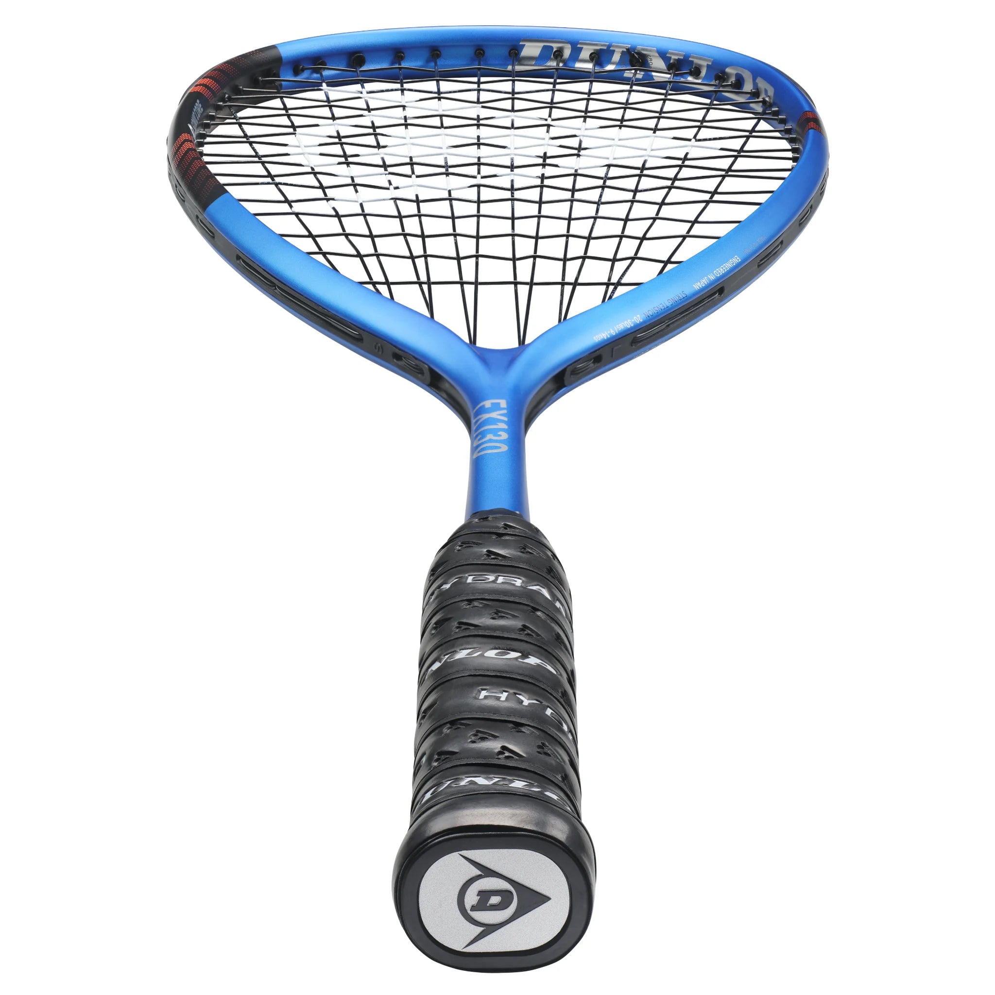 Dunlop FX 130 squash racket bottom view