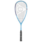 Front image of Dunlop FX 130 Squash Racket 2026 model, 130g frame and 500cm² head, highlighting the full racket design