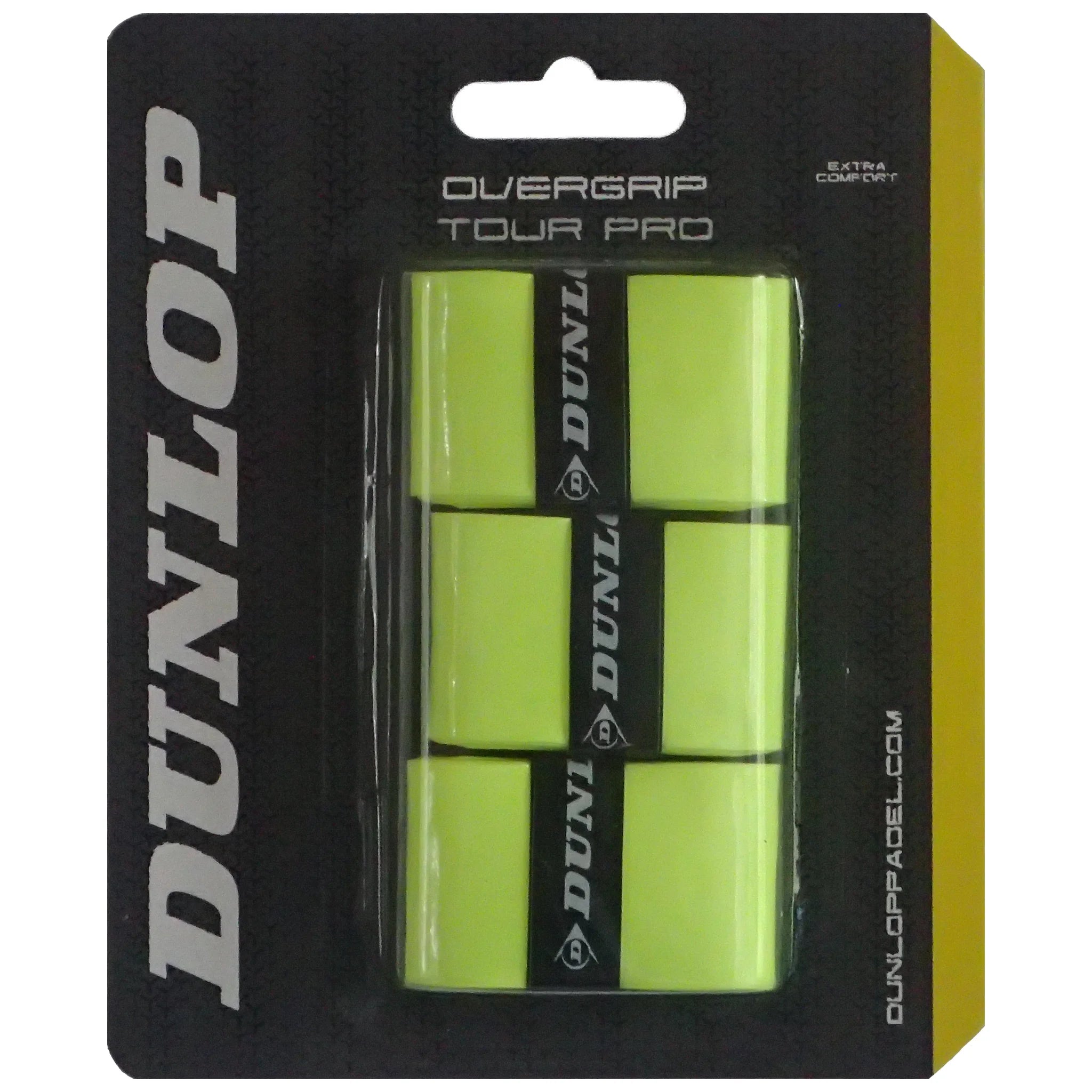 Dunlop Padel Tour Pro Overgrip - 3 Pack yellow