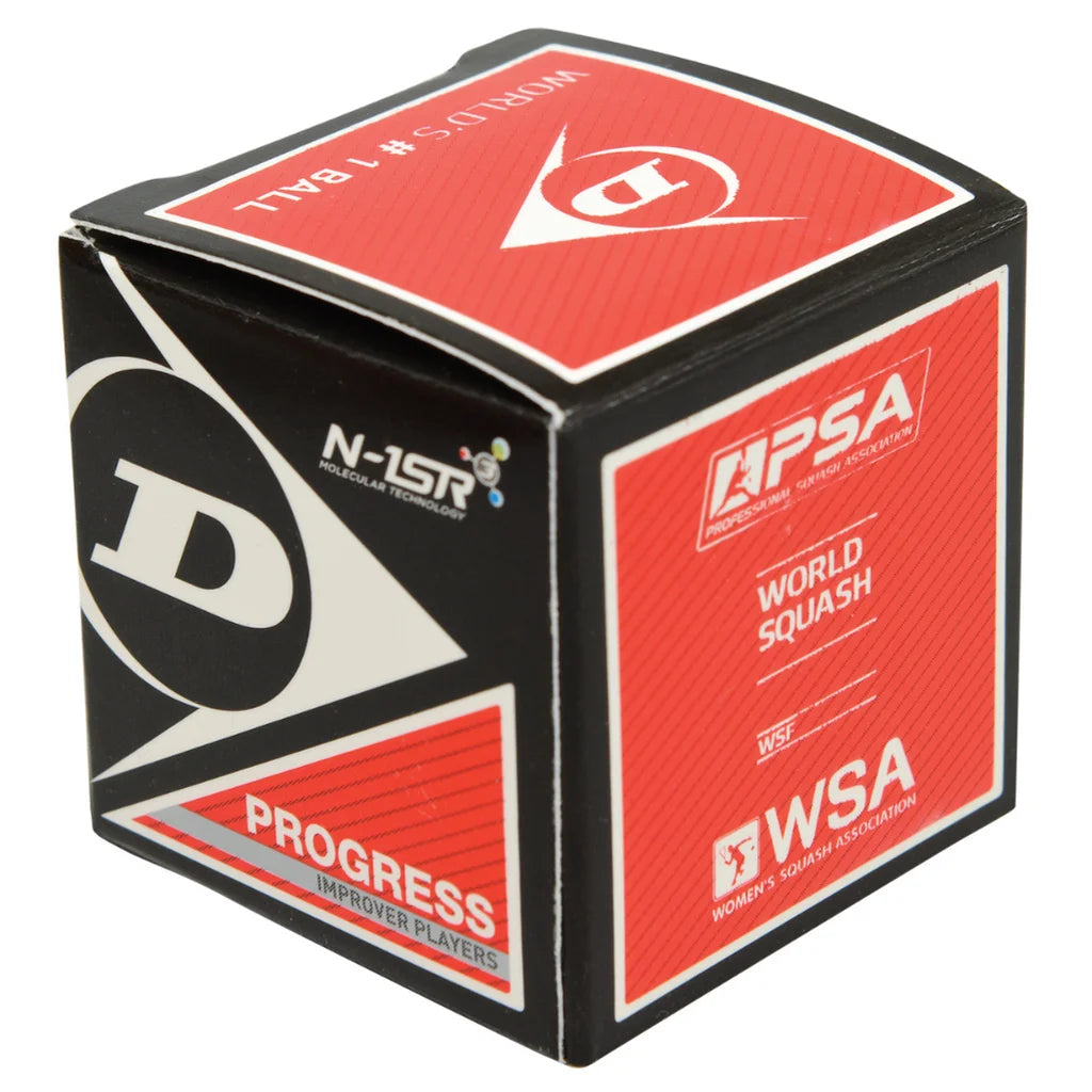 Dunlop Progress Balls (black ball 6% larger) - 1 single ball box