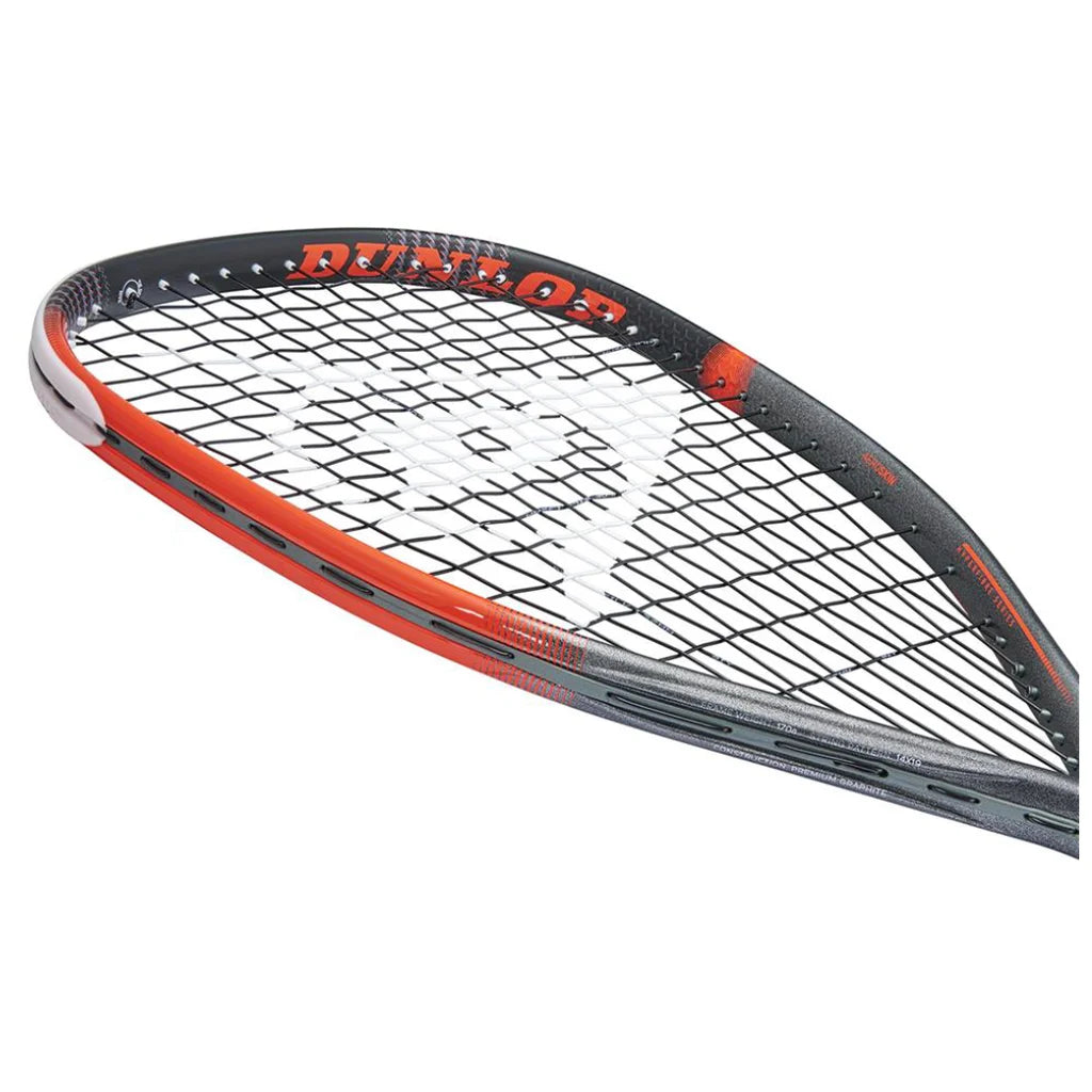 Dunlop Hyperfibre Revelation racketball racket side head