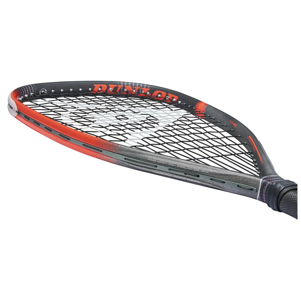 Dunlop Hyperfibre Revelation racketball racket side