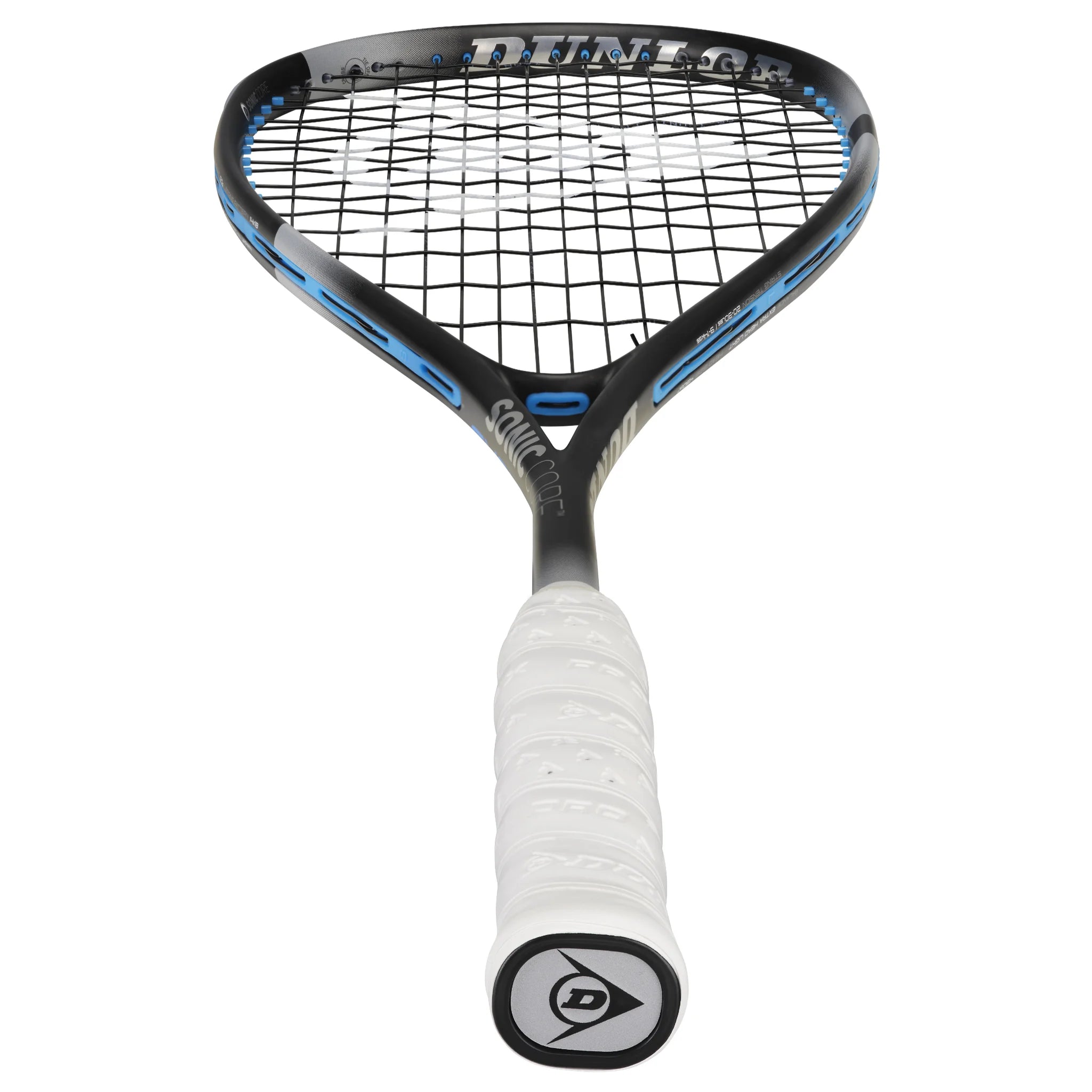 Dunlop Sonic Core Evolution 120 squash racket (2022 model) bottom view