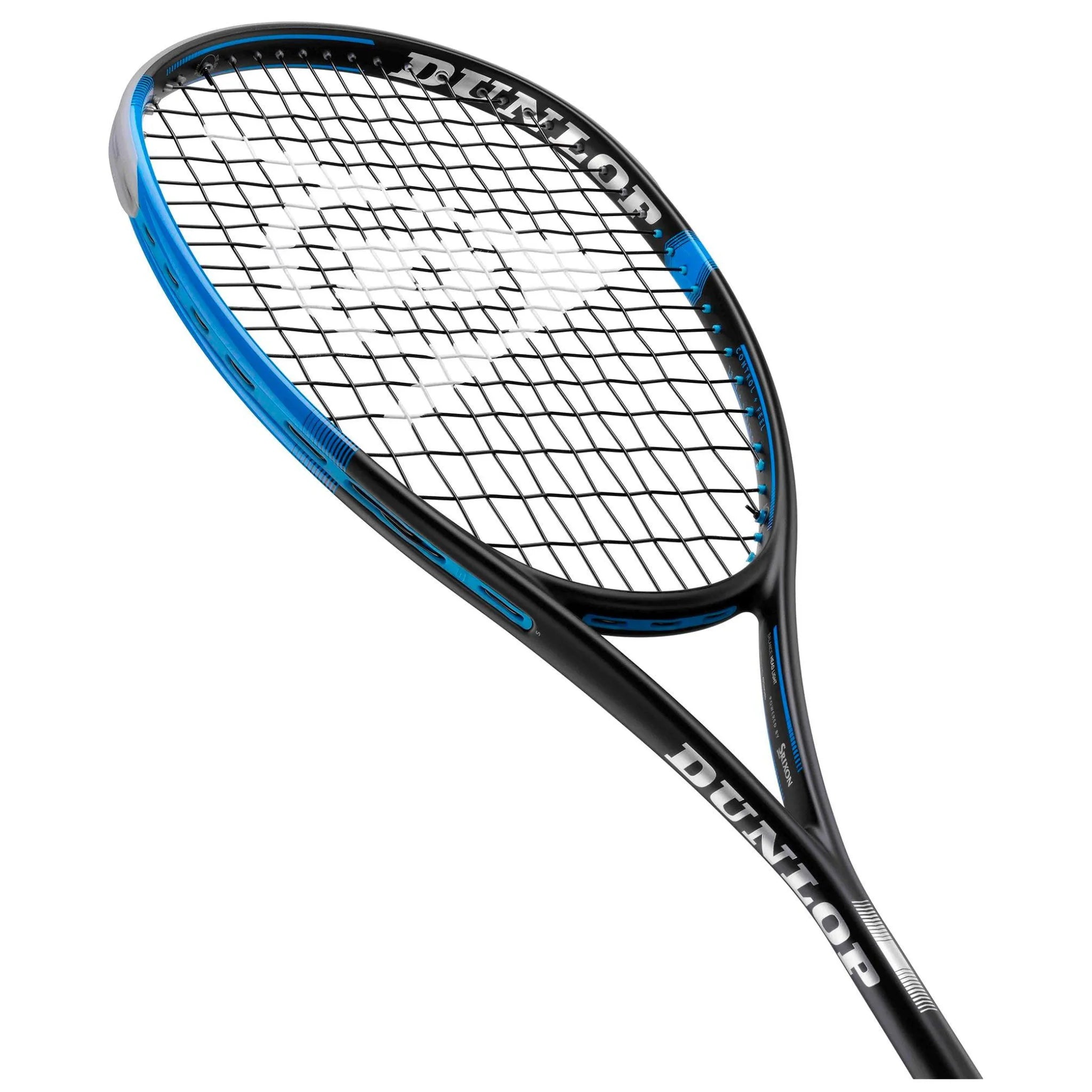 Dunlop Sonic Core Pro 130 squash racket angle left