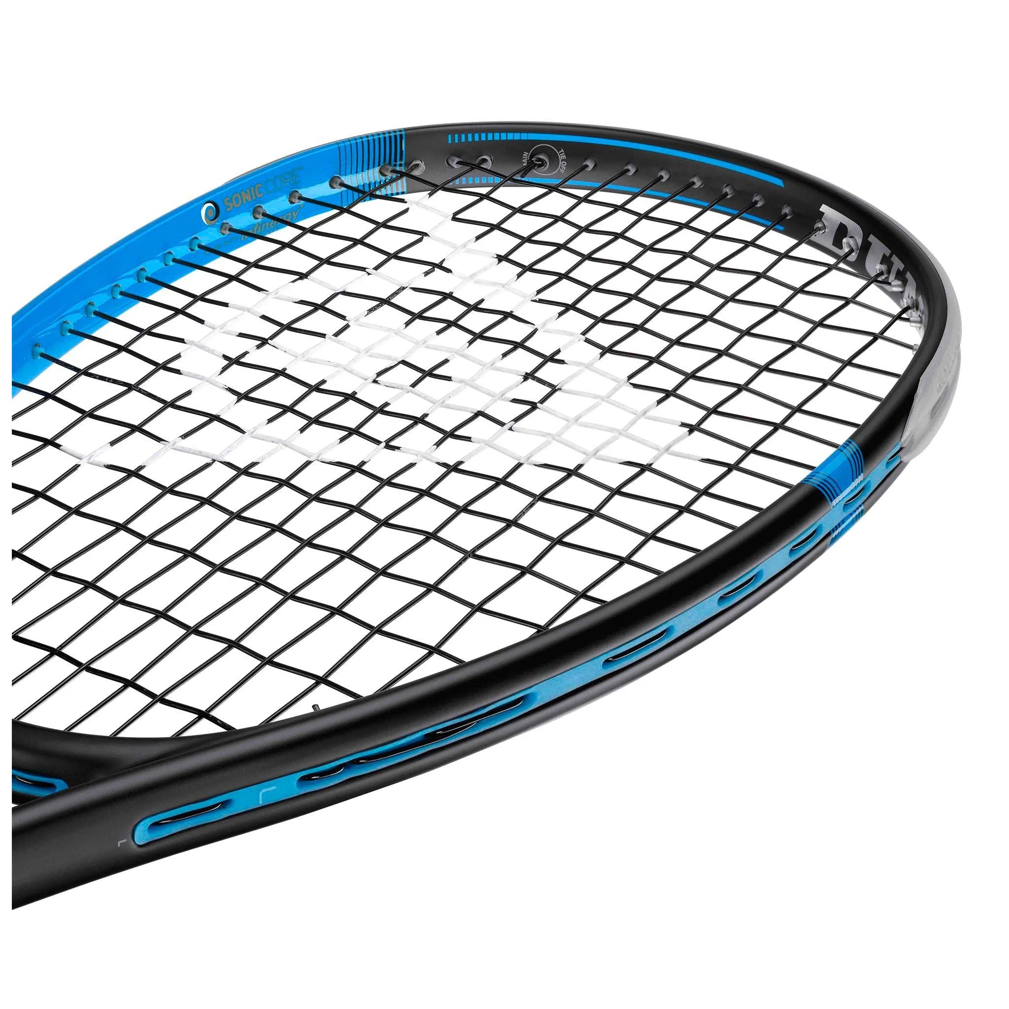 Dunlop Sonic Core Pro 130 squash racket angle right head view