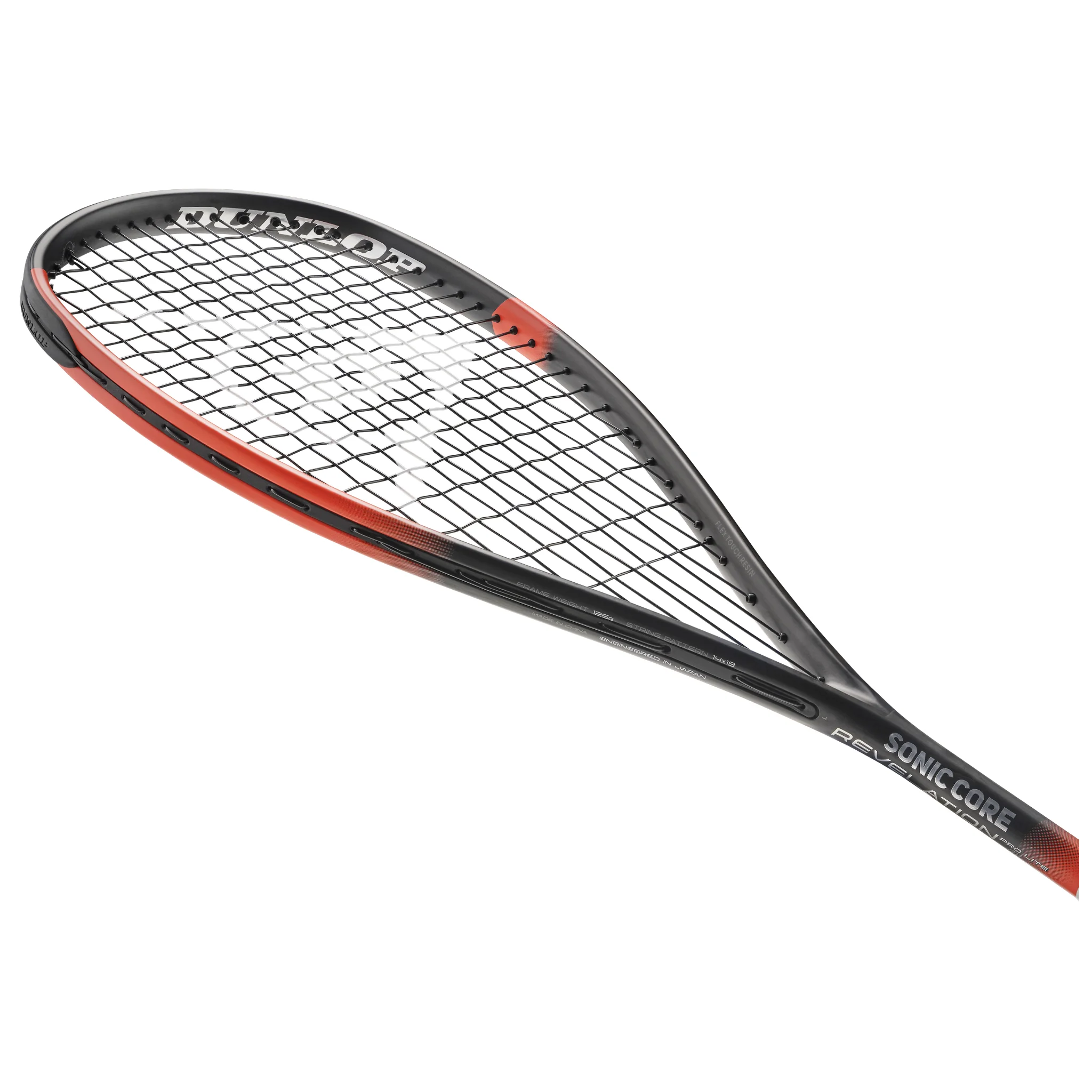 Dunlop Sonic Core Revelation Pro Lite LTD Edition squash racket 2023 left angle view