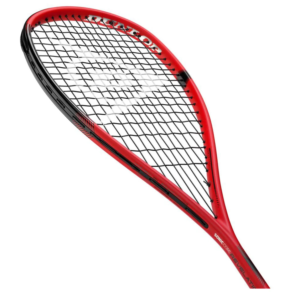 Dunlop Sonic Core Revelation Pro Lite squash racket head view