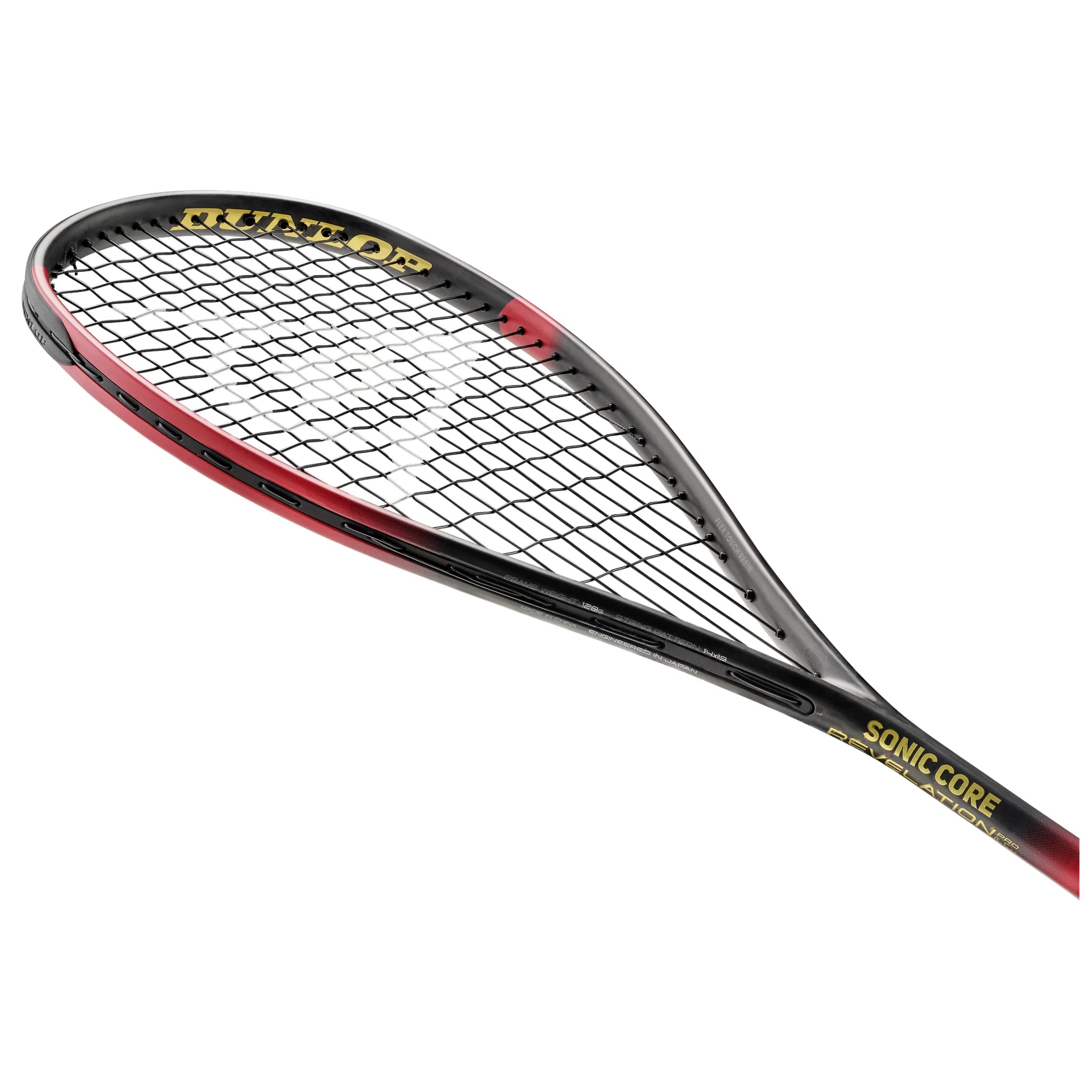 Dunlop Sonic Core Revelation Pro LTD Edition squash racket angle left