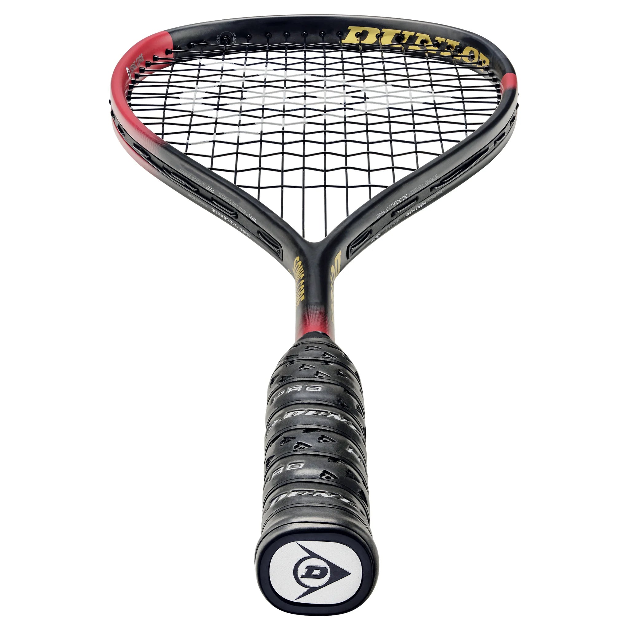 Dunlop Sonic Core Revelation Pro LTD Edition squash racket bottom view