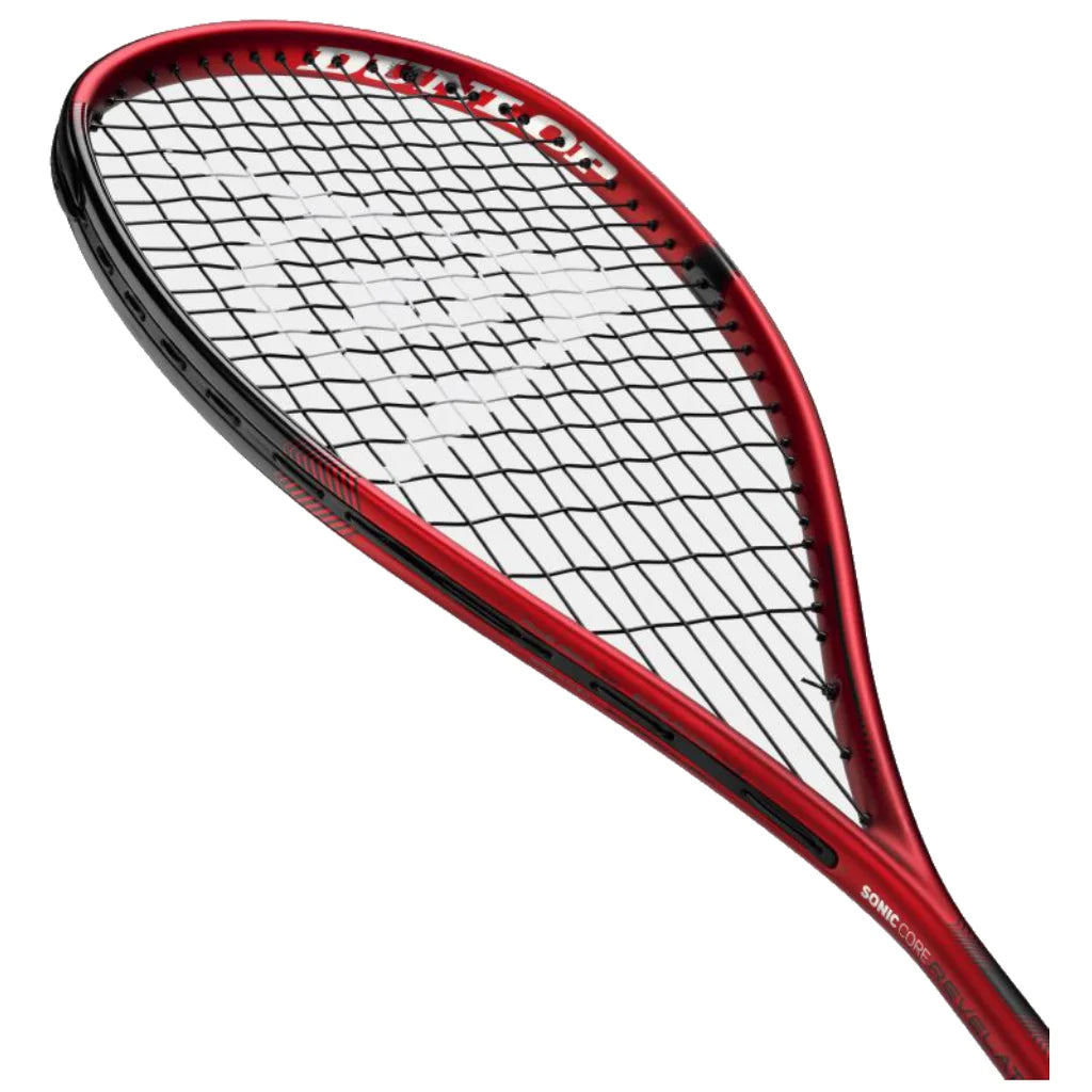 Dunlop Sonic Core Revelation Pro squash racket left angel view