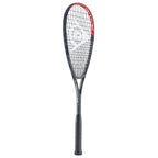 Side image of Dunlop Tristorm Lite Squash Racket, 27-inch aluminium frame, highlighting slim side profile and head shape