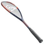 Angled 45° left view of Dunlop Tristorm Pro Squash Racket, 170 g head-light, 500 cm² head, highlighting grip wrap and taper.