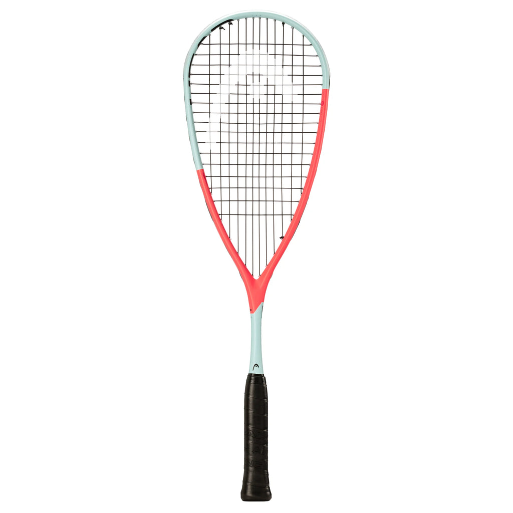Front view of Head Extreme 145 Squash Racket 2025, 145g frame, 495cm² head, showing modern pastel design