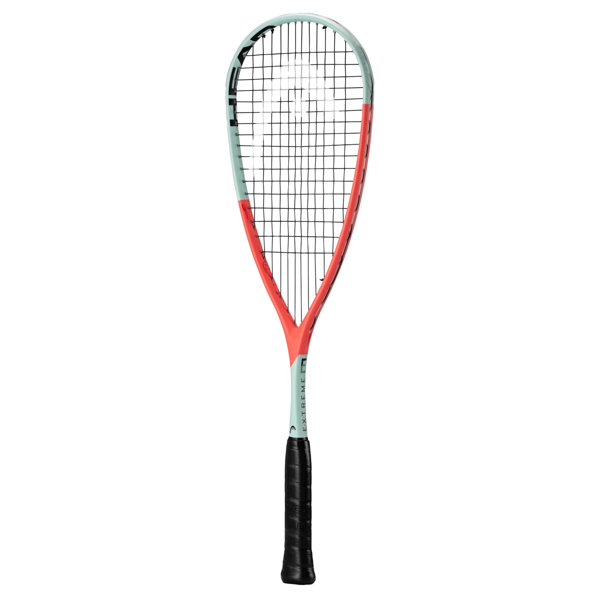 Side profile of Head Extreme 145 Squash Racket 2025, graphite frame, head light balance, highlighting beam thickness