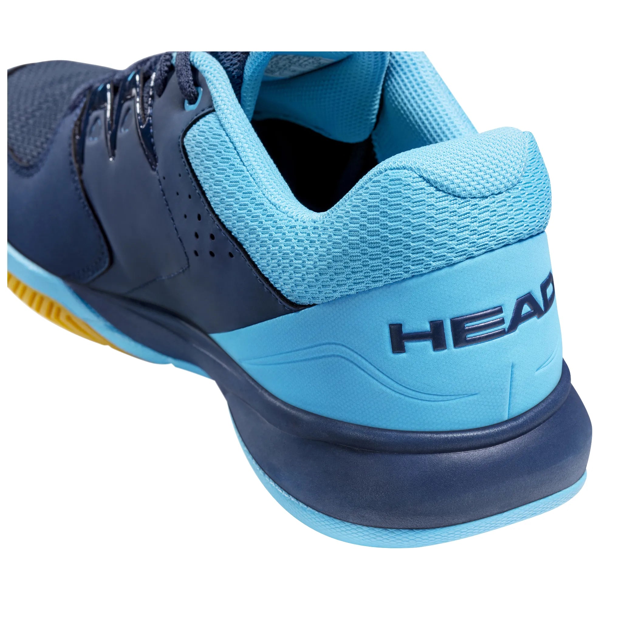 back view Head Grid 3.5 Indoor Shoe Dark Blue & Aqua