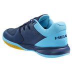 inside angle view of Head Grid 3.5 Indoor Shoe Dark Blue & Aqua