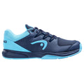 Side view Head Grid 3.5 Indoor Shoe Dark Blue & Aqua