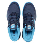 top view Head Grid 3.5 Indoor Shoe Dark Blue & Aqua