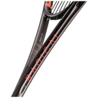 Shaft detail of Head Radical 120 Slimbody 2026 Squash Racket, highlighting its modern asymmetrical graphics