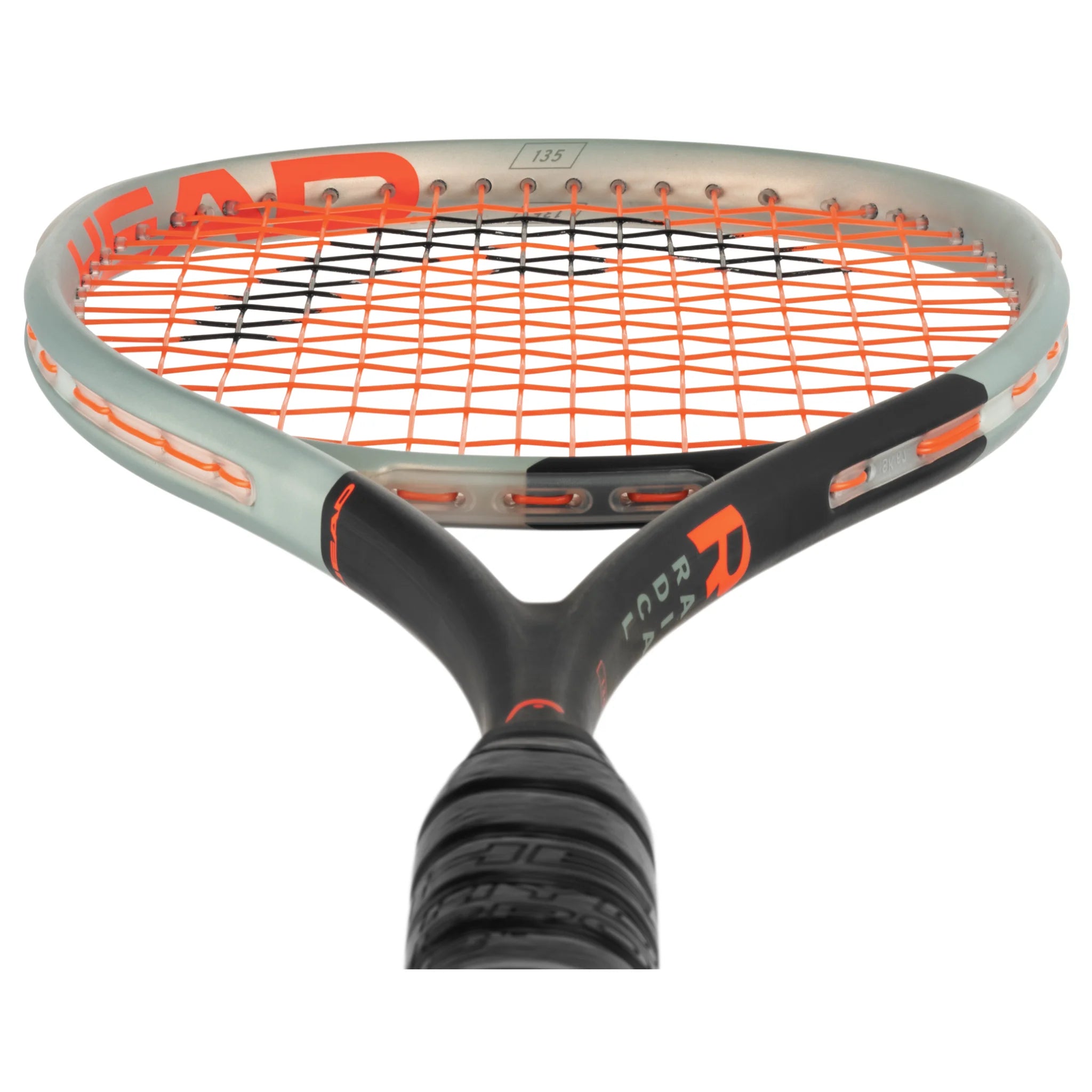 Head Radical 135 squash racket bottom