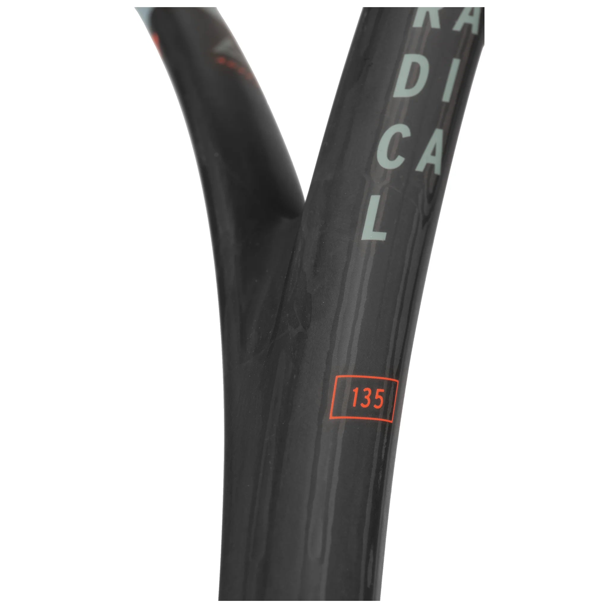 Head Radical 135 squash racket close up shaft