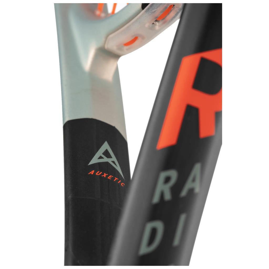 Head Radical 135 squash racket shaft close up