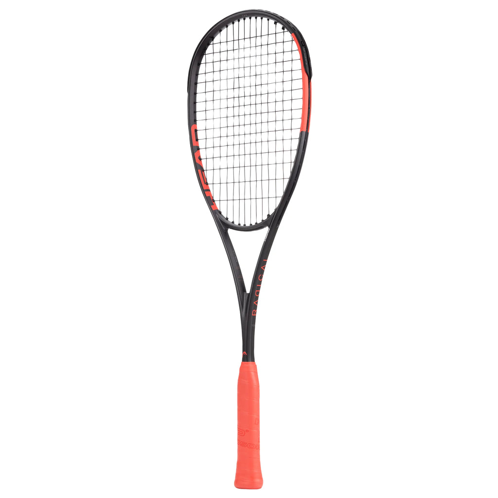 Side image of Head Radical 135 2026 Squash Racket with a 20 mm beam, highlighting its head-heavy profile