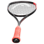 Bottom-view image of Head Radical 135 Slimbody 2026 Squash Racket, highlighting the thin beam and asymmetrical frame shape
