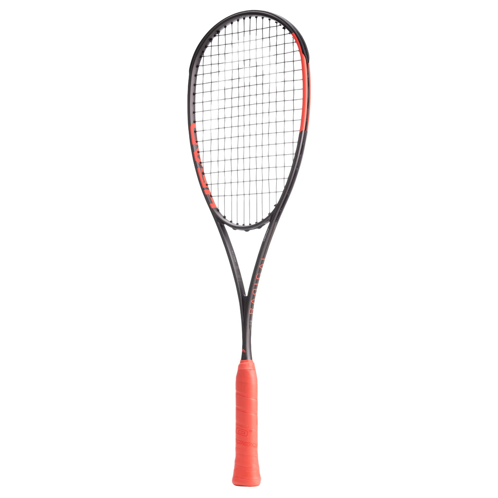 Side product image of Head Radical 135 Slimbody 2026 Squash Racket with thin aerodynamic beam, highlighting its slim profile