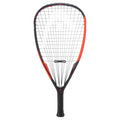 Front view of HEAD Radical 160 racketball racket 2025, 160g, 690cm² head, even balance, highlighting full frame and bumper.