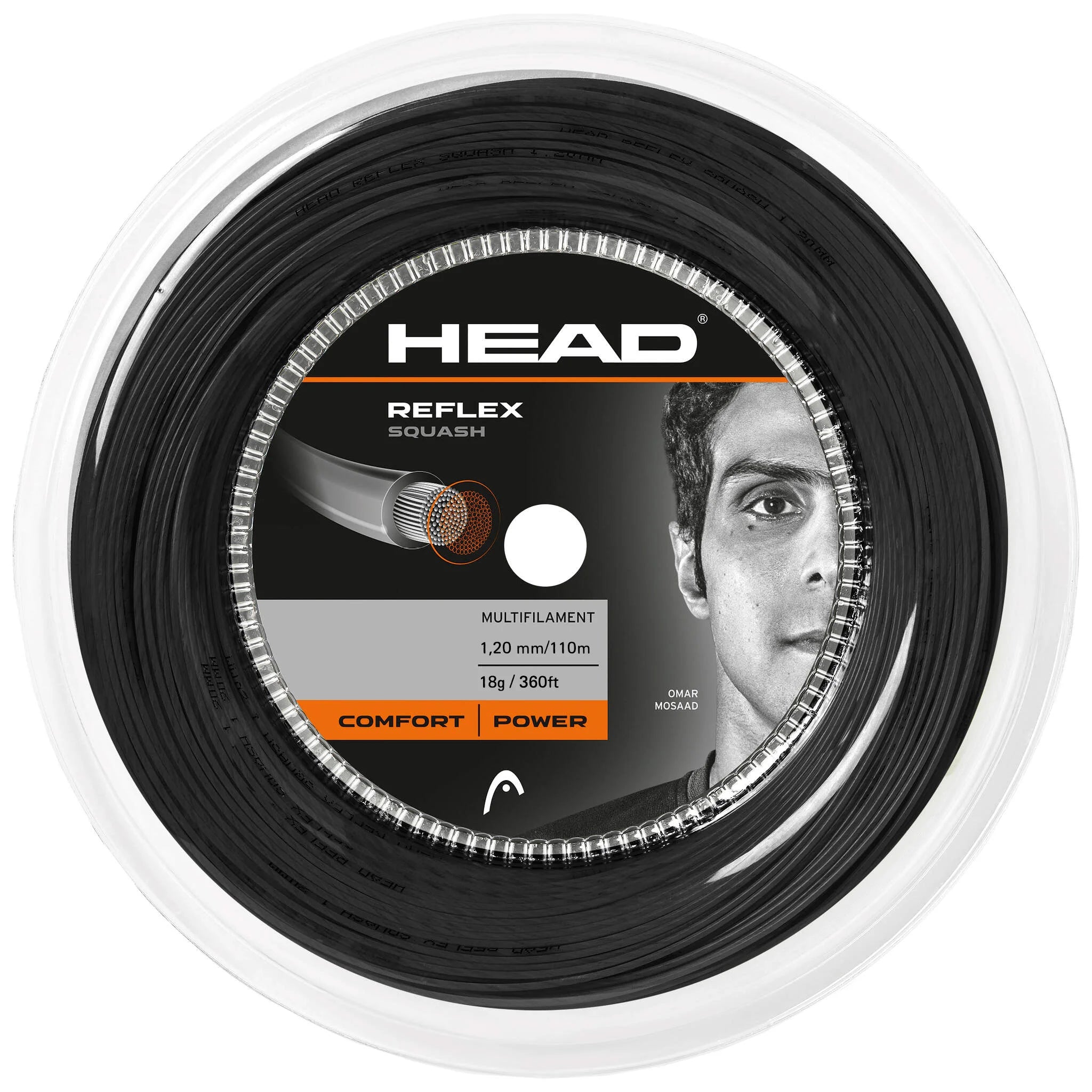 Head Reflex Squash string 1.2mm 110m reel
