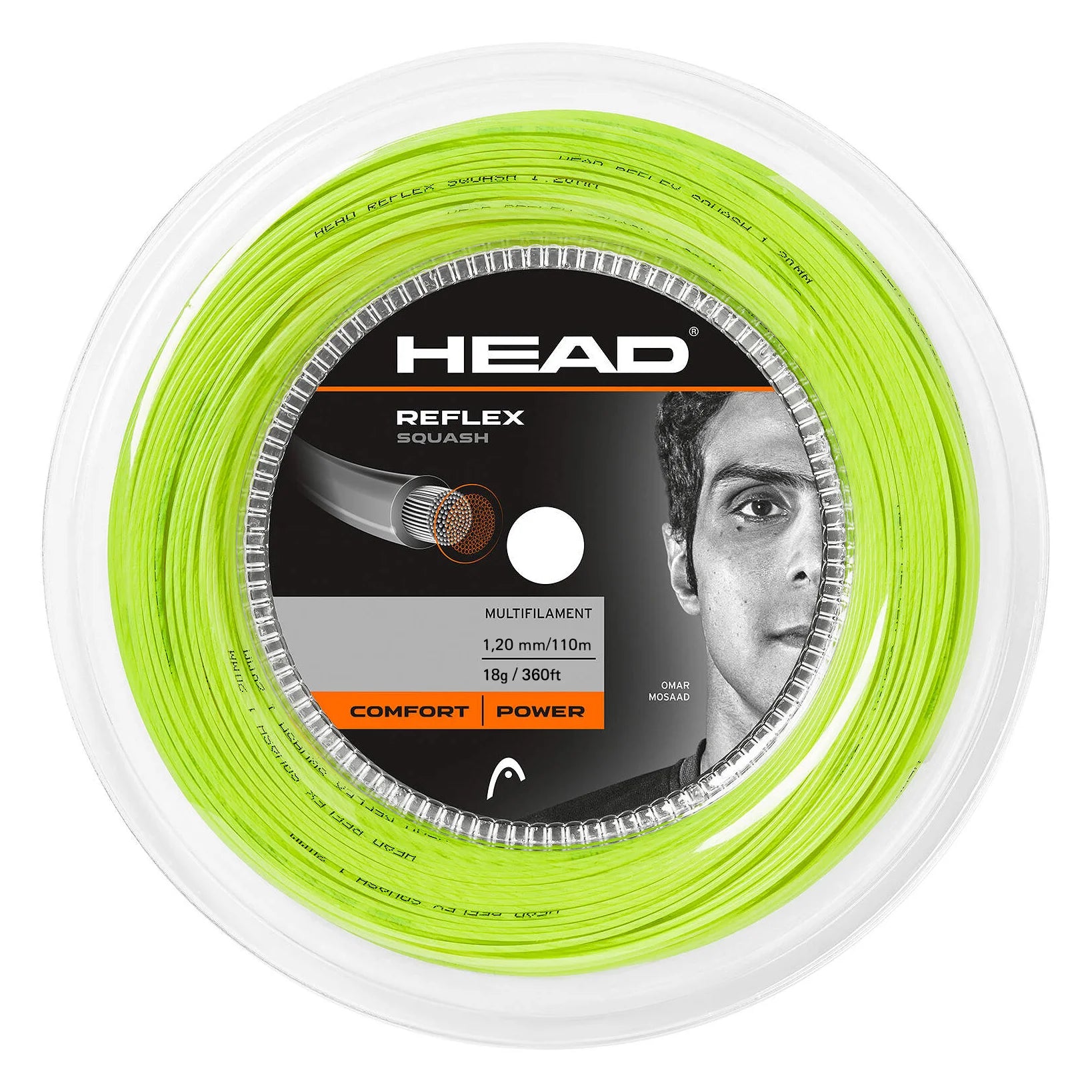 Head Reflex Squash string 1.2mm 110m reel