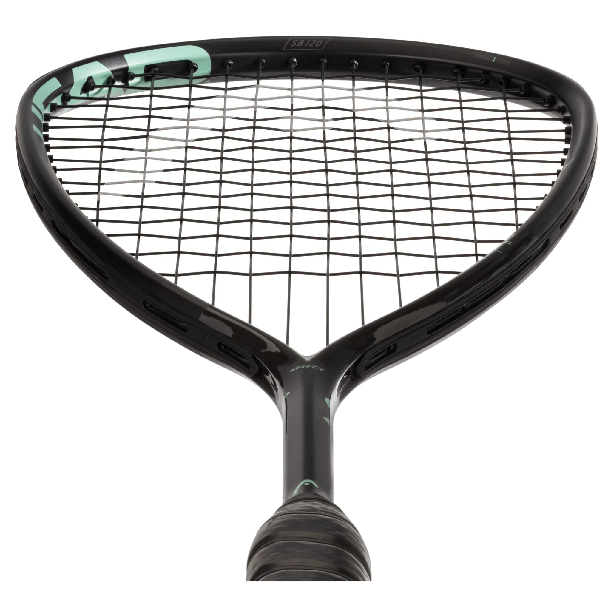 Head Speed 120 Slimbody squash racket (2023 model) bottom view
