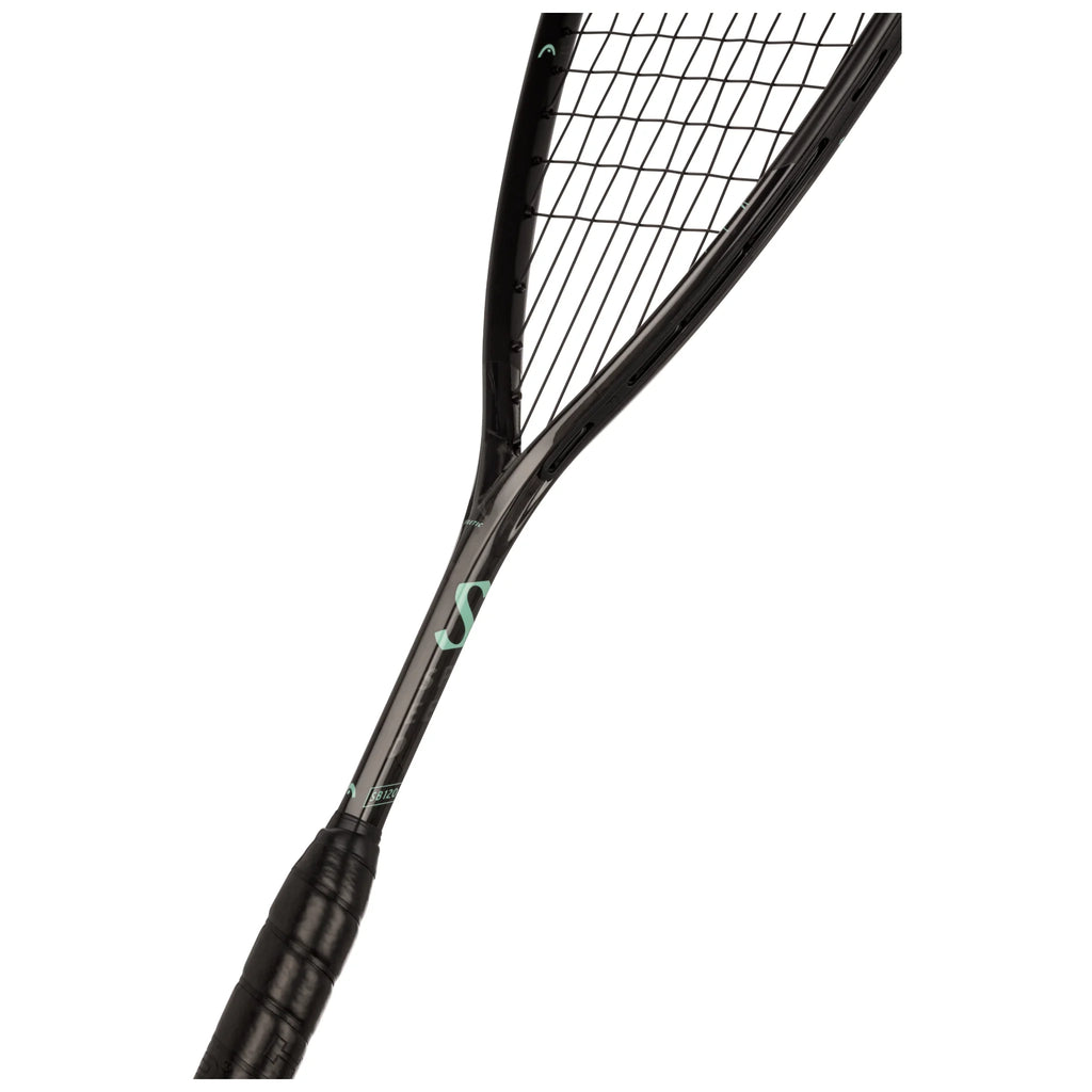 Head Speed 120 Slimbody squash racket (2023 model) shaft view